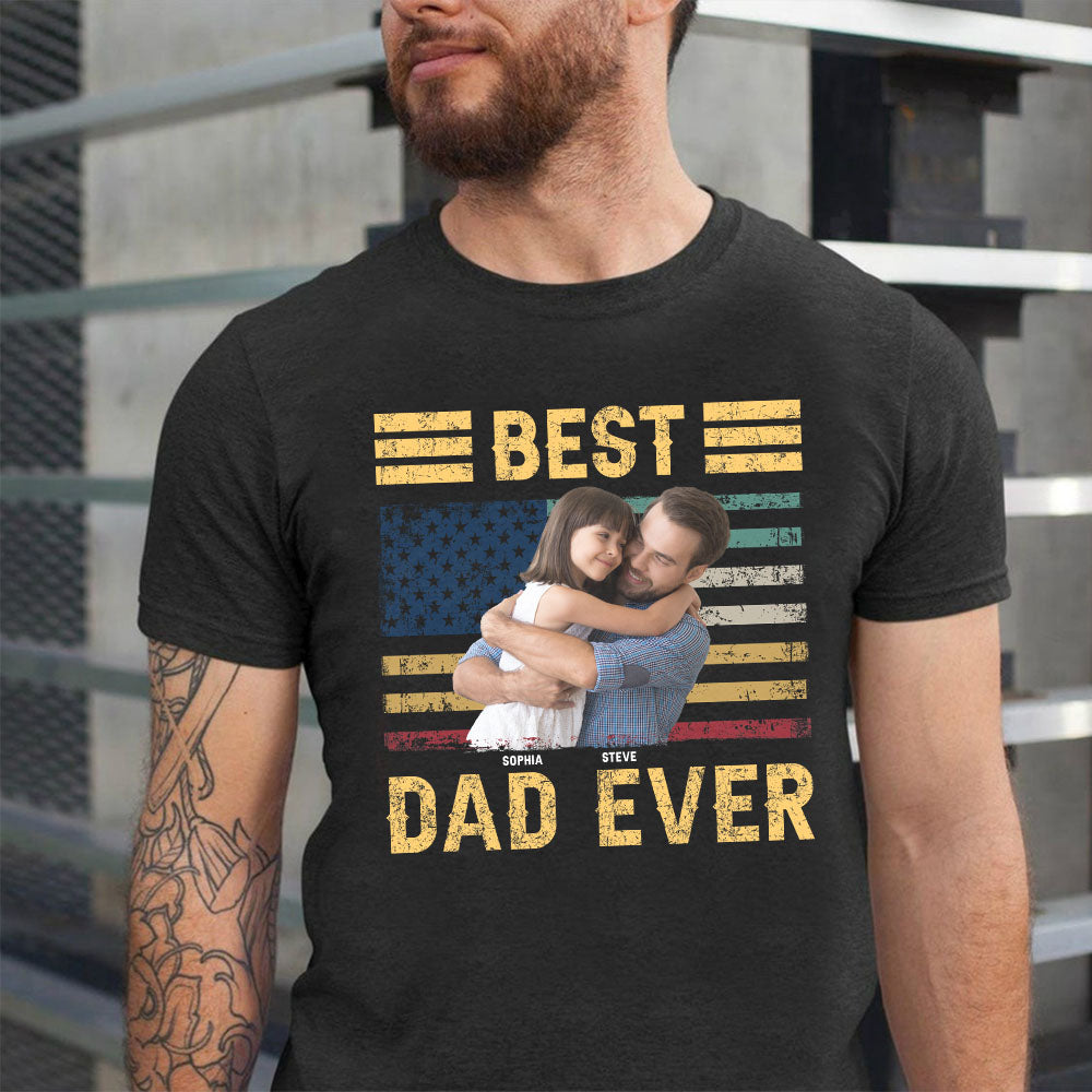 Best Dad Ever Personalized Shirt, Gift For Father's Day - Shirts - GoDuckee