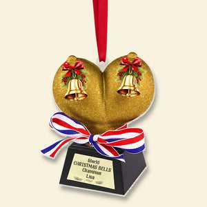 Personalized Gift For Couple Christmas Ornament Naughty Trophy 02OHMH250924 - Ornament - GoDuckee