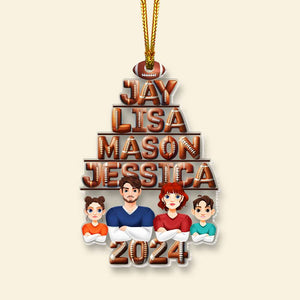 Personalized Gifts For Family Sport Lover Acrylic ornament Christmas 04XQMH161024HG - Ornament - GoDuckee