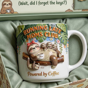 Chill Sloth Mom Coffee Mug - Personalized Gifts For Mom 04pgdt140326 - Coffee Mug - GoDuckee
