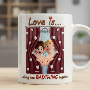 Naughty Couple Coffee Mug - Personalized Gifts For Couples 03totn081225 - Coffee Mug - GoDuckee