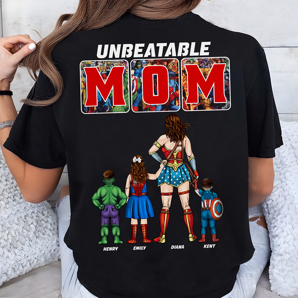 Personalized Gifts For Mom Shirt 04ohqn060125pa Unbeatable Mom - Shirts - GoDuckee