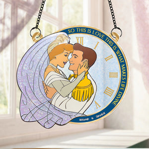 Personalized Gifts For Couple Suncatcher Ornament 01xqpu170624 This Is Love - Ornament - GoDuckee