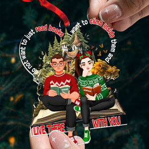 Personalized Gifts For Couple Book Christmas Ornament 02TGDT151124PA - Ornament - GoDuckee