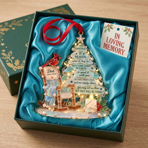 Christmas In Heaven Sea Glass Acrylic Ornament, Personalized Keepsake To Remember Departed Ones 04QHTN250926 - Ornament - GoDuckee