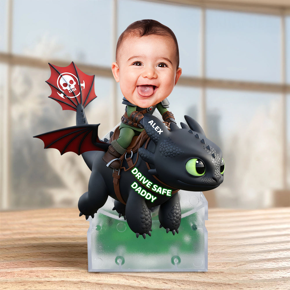 Dragon Riding Kid Shaking Head Standee - Custom Photo Gifts For Dad 02NADT310525 - Shaking Head Standee - GoDuckee