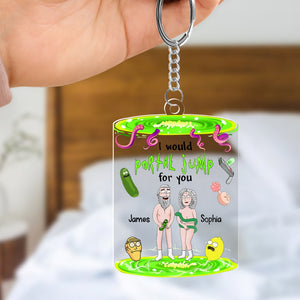 Personalized Gifts For Naughty Couple Keychain 04kadc020824hg - Keychains - GoDuckee