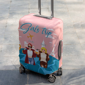 Personalized Gifts For Friends Luggage Cover Girls Trip 02XQLU201224PA - Luggage Covers - GoDuckee