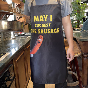 Gift For Him Apron May I Suggest The Sausage 04OHMH260124 - Aprons - GoDuckee