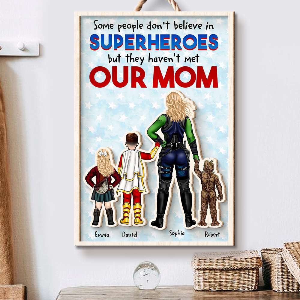 Personalized Gifts For Mom Wood Sign The Best Mom 01HUDT220224PA - Wood Signs - GoDuckee