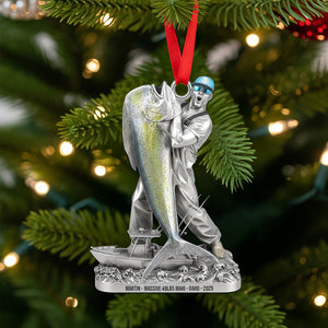 Fishing Trophy Moment Acrylic Ornament, Personalized Christmas Gifts For Fishing Lovers 02qhtn040925 - Ornament - GoDuckee