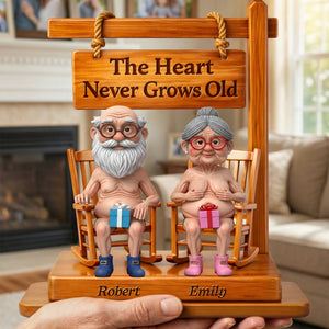 Naughty Old Couple Acrylic Plaque - Personalized Gifts For Couples 04ohqn020226 - Shaped Plaques - GoDuckee