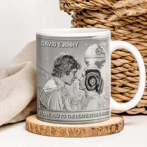 Galaxy Couple Mug - Personalized Gifts For Couple 01tgtn200625 - Coffee Mug - GoDuckee