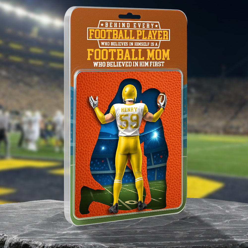 American Football Mom Acrylic Plaque - Personalized Gifts For Mother 012OHDT280425 - Shaped Plaques - GoDuckee