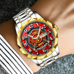 Hero Firefighter Men's Watch Personalized Gifts for Firefighters 03HULU240725 - Men's Watch - GoDuckee