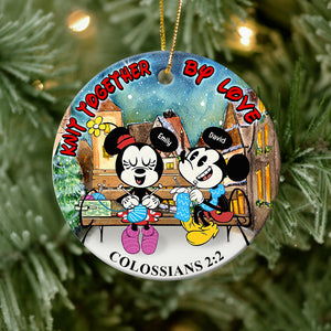 Personalized Gifts For Knitting Couple Ornament 04xqqn260724 - Ornament - GoDuckee