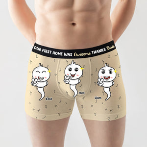 Thanks Dad, Hot Daddy boxer briefs, Custom Boxers for men, New Dad Gift, 01OHPU041223 - Boxer Briefs - GoDuckee