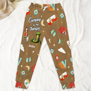 Personalized Gifts For Campers Sweatpants Happy Camper 02KADT140225PA - Shorts and Pants - GoDuckee