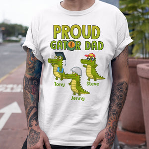Proud Gator Dad Personalized Shirt, Gift For Dad - Shirts - GoDuckee
