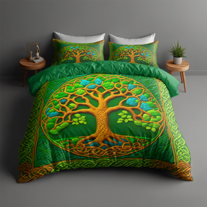 Tree Of Life Celtic Quilt Bedding Set 02HUPU180125 - Blanket - GoDuckee