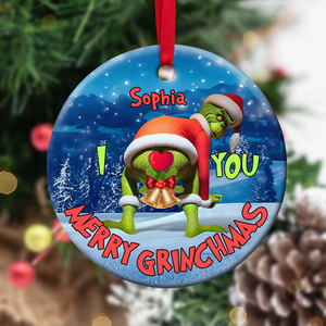 Personalized Gifts For Couples, Funny Christmas Ceramic Ornament 02OHPU300924 - Ornament - GoDuckee