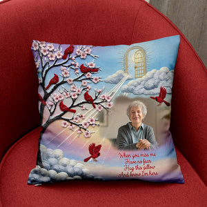 Memorial Square Pillow - Custom Photo Gifts For Heaven 03nalu140625 - Pillow - GoDuckee