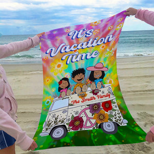 Personalized Gifts For Family Beach Towel It's Vacation Time 04TOMH080125PA - Beach Towel - GoDuckee