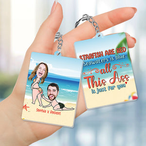 Couple 04ohpo070823hh, Personalized Keychain - Keychains - GoDuckee
