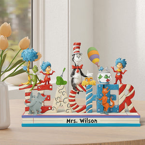 Cute & Playful Characters From Children's Books Acrylic Plaque - Personalized Gifts For Teacher 02qhqn130525 - Shaped Plaques - GoDuckee