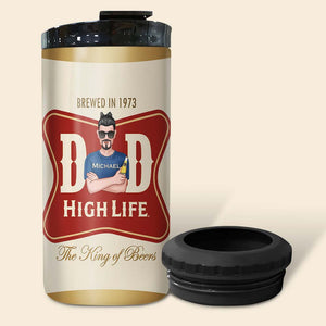 Building My Dad Bod Personalized 4 In 1 Can Cooler Tumbler Gift For Dad 03DNPO130623TM-03 - Can Cooler - GoDuckee