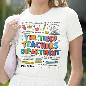 Personalized Gifts For Teacher Shirt 02napu130824 - Shirts - GoDuckee