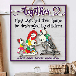 Personalized Gifts For Family Wood Sign Horror Midnight Family 02QHDT040324 - Wood Signs - GoDuckee