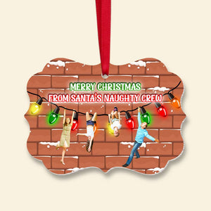 Custom Photo Gifts For Family Christmas Funny Family Medallion Ornament 01OHMH111024 - Ornament - GoDuckee