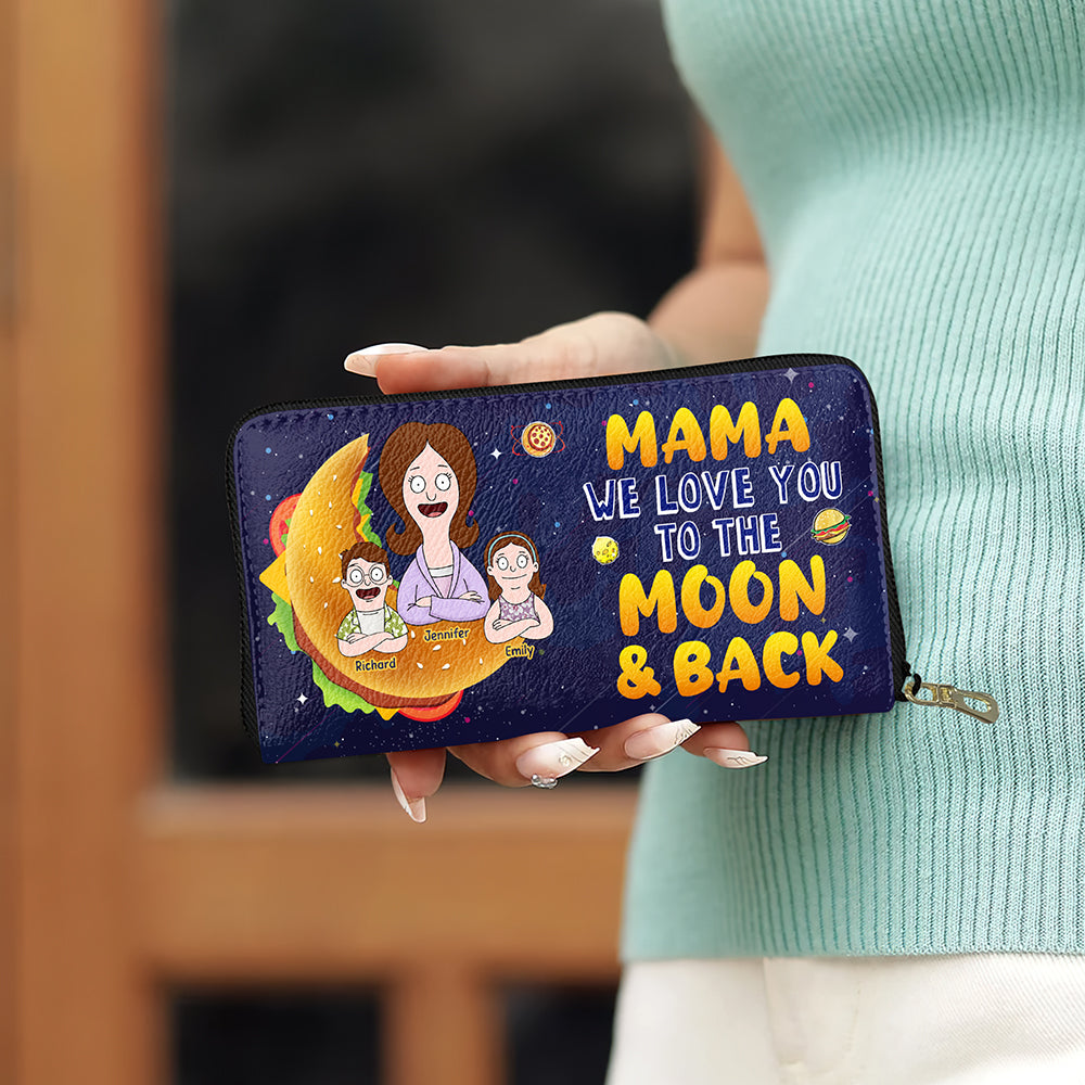 Personalized Gifts For Mom Twill Faux Leather Wallet 02kaqn070325hg - Leather Wallet - GoDuckee