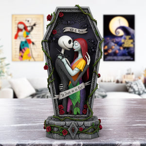 Spooky Couple Forever Acrylic Plaque - Personalized Gifts For Couple 02QHLU220525 - Shaped Plaques - GoDuckee