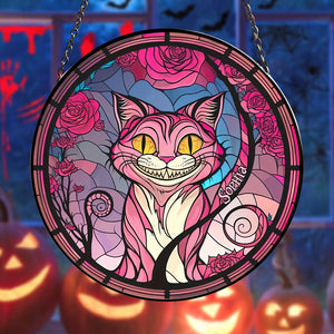 Personalized Halloween Gifts For Cat Lovers Stained Glass 04acdt250824 Horror Cat - Ornament - GoDuckee