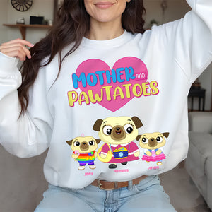 Personalized Gift For Mom Shirt, Mother & Pawtatoes Mother's Day 03OHLU130325 - Shirts - GoDuckee