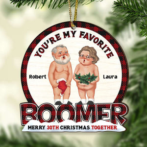 You're My Favorite Boomer, Personalized Ornament, Gifts For Old Couple - Ornament - GoDuckee