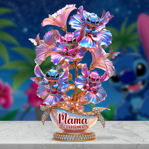 Mama Of Blue Aliens Acrylic Plaque - Personalized Gifts For Mother 01TGQN240425 - Shaped Plaques - GoDuckee