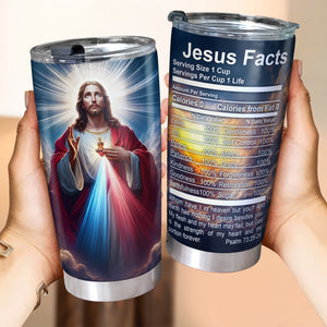Gifts For Jesus Lover Tumbler, Jesus Facts 01XQLU180325 - Tumbler Cup - GoDuckee