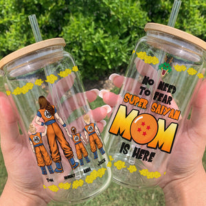 Personalized Gifts For Mom Glass Can No Need To Fear Mom Is Here 041hutn250324hh - Drinkware - GoDuckee