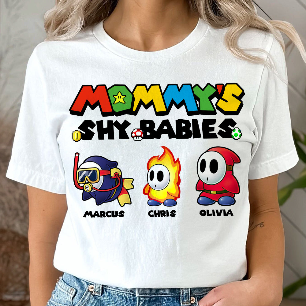 Personalized Gifts For Mom Shirt Mommy's Shy Babies 05KADT060324 - 2D Shirts - GoDuckee