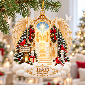 Christmas In Heaven Ornament - Personalized Memorial Gifts For Family 01toqn201026 - Ornament - GoDuckee