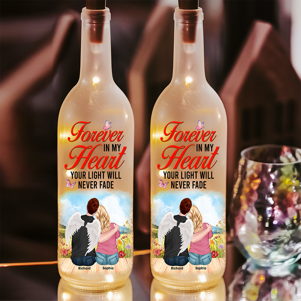 Personalized Memorial Gifts For Couple Bottle Lamp 03naqn220225tm - Bottle Lamp - GoDuckee