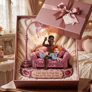 Naughty Together Acrylic Plaque - Personalized Gifts For Couple 06OHLU140726 - Shaped Plaques - GoDuckee