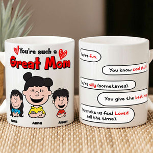 Personalized Gifts For Mom Coffee Mug Mom & Little Ones 03TOLU080125HH - Coffee Mug - GoDuckee