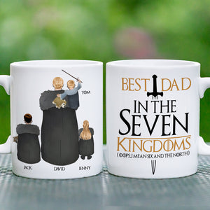 Personalized Gifts For Dad Coffee Mug Best Dad In The Seven Kingdoms 02QHTN250124 Father's Day Gifts - Coffee Mugs - GoDuckee