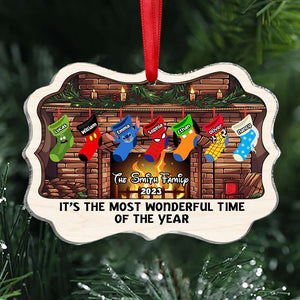 Socks - It's The Most Wonderful Time Of The Year 07ACDT071123 Personalized Ornament, Gifts For Family - Ornament - GoDuckee