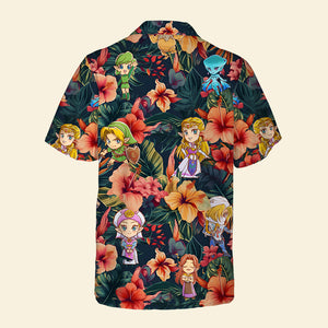 Game Character Hawaiian Shirt, Summer Gift For Gaming Lover 02naqn140623 - Hawaiian Shirts - GoDuckee