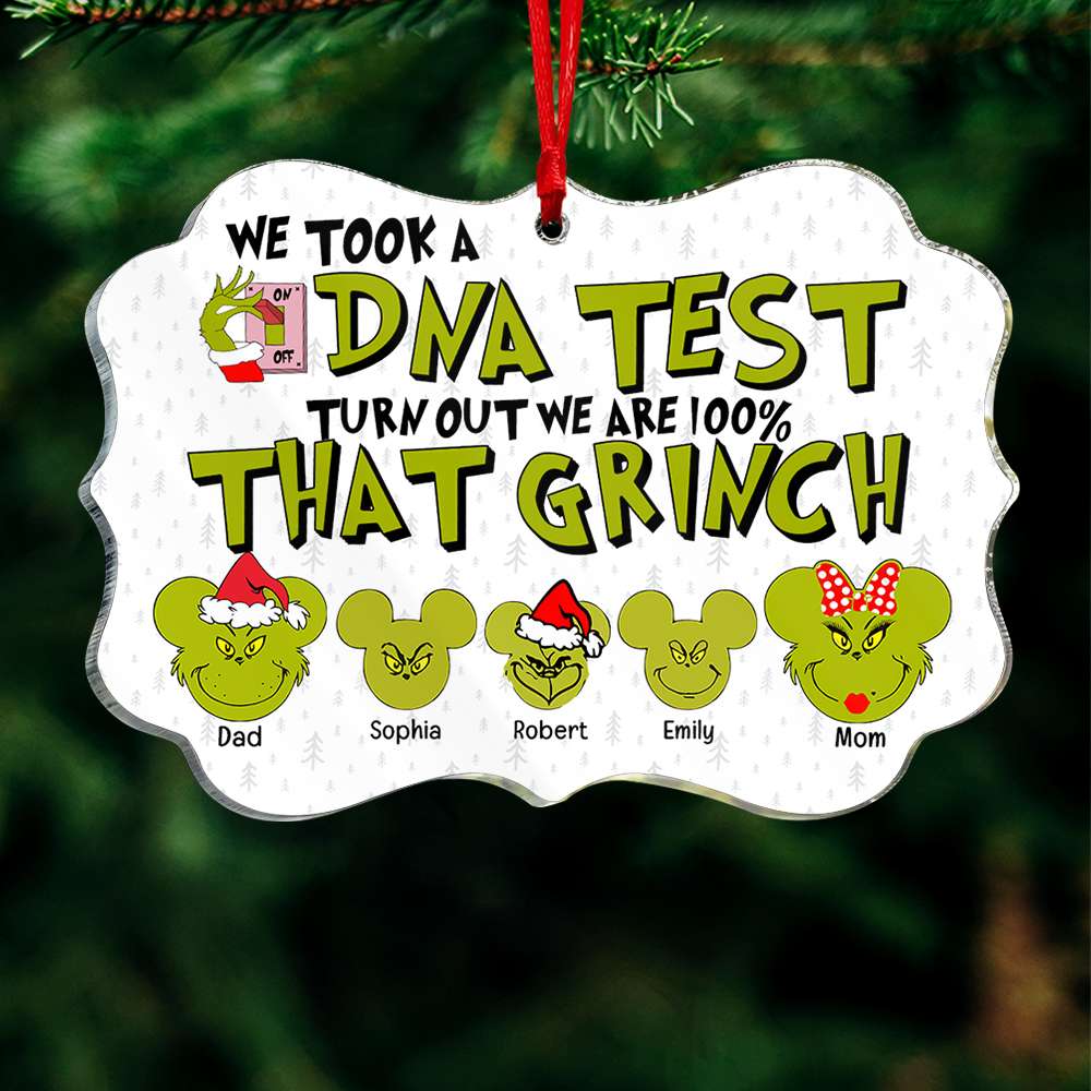 Happy Family DNA Test 02ohqn251023 Medallion Acrylic Ornament - Ornament - GoDuckee